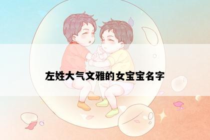 左姓大气文雅的女宝宝名字