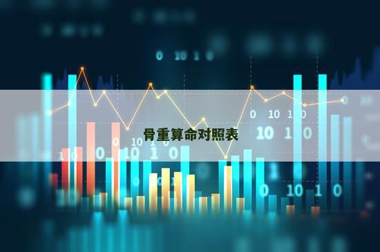 骨重算命对照表