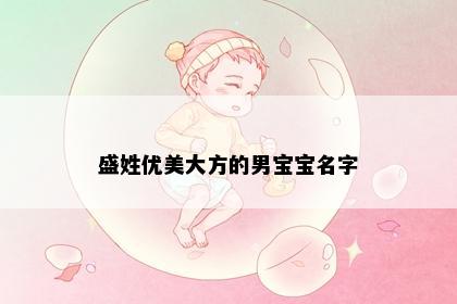 盛姓优美大方的男宝宝名字