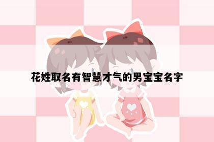 花姓取名有智慧才气的男宝宝名字