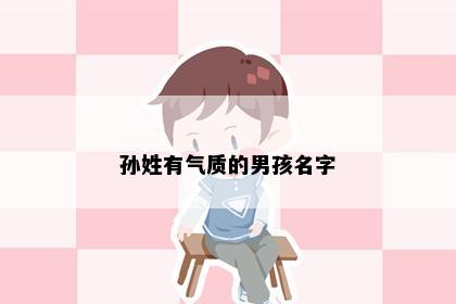 孙姓有气质的男孩名字