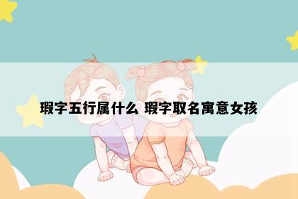 瑕字五行属什么 瑕字取名寓意女孩