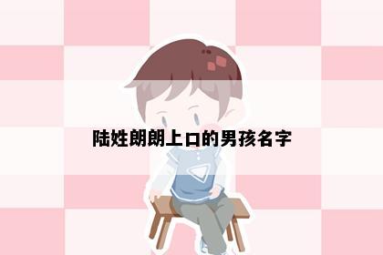 陆姓朗朗上口的男孩名字
