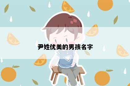 尹姓优美的男孩名字