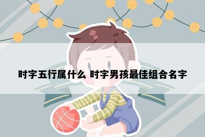 时字五行属什么 时字男孩最佳组合名字