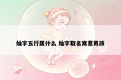 灿字五行属什么 灿字取名寓意男孩